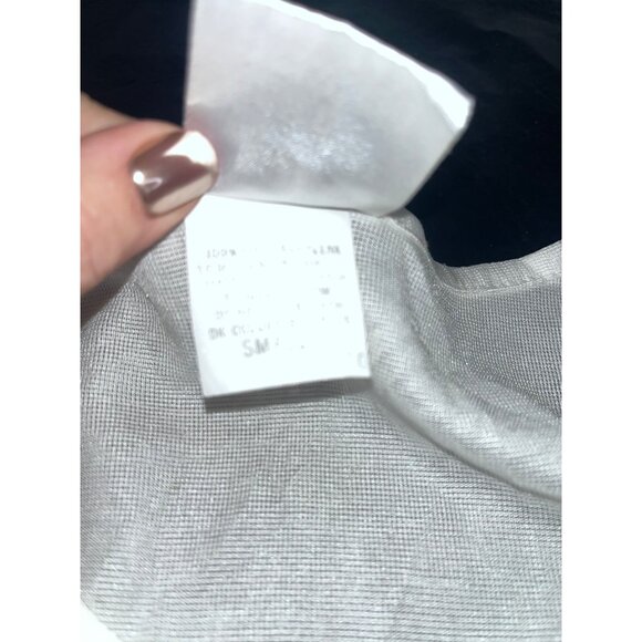 90s Adidas Trefoil Logo Mesh Tank Top White Color Block Retro Nylon Panels Small - Picture 7 of 10